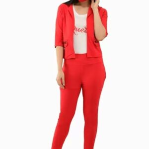 Women Maxi Dress with Mask (Red)