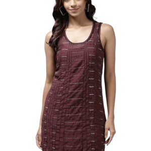 Women's Georgette A-Line Knee-Length Dress