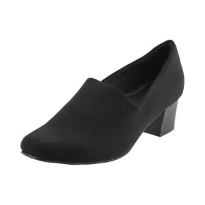 Women's Synthetic Black Pumps